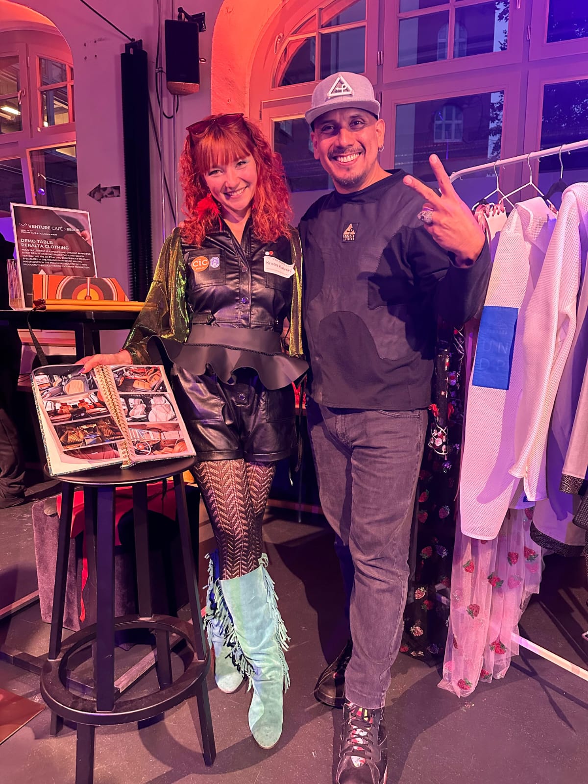 Frank Peralta at CIC Berlin demo table